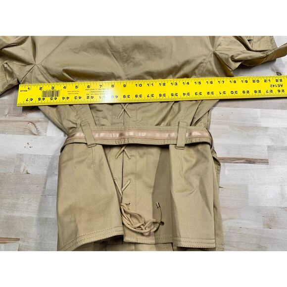 LUISA SPAGNOLI Womens Military Jacket IT 48 XL Beige Polyester CI01 - Picture 6 of 9